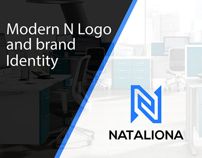Modern N Logo and Brand Identity