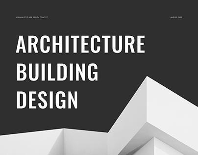 Architecturial agency Landing Page