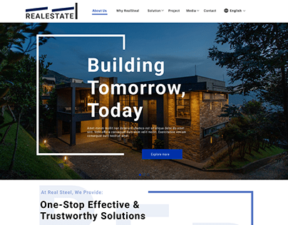 Home page UI Real Estate