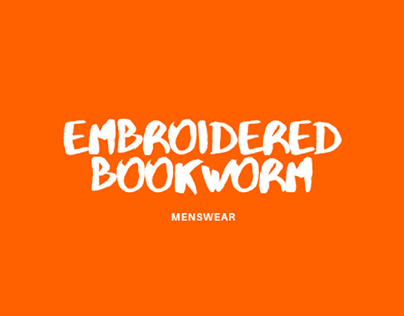 Embroidered Bookworm Logo Design By Archit Gupta