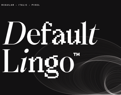 SS Default Lingo | Regular Mix Italic + Pixel Font