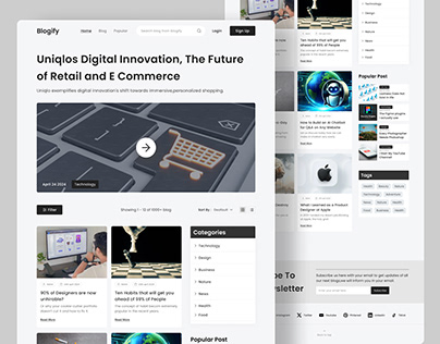 Blogify Website Design