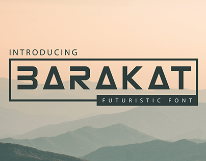Barakat | Futuristic Font