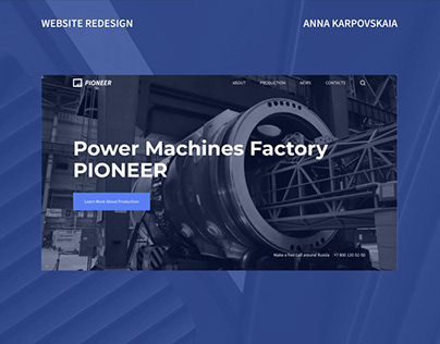 Website Redesign: Pioneer Power Machines Factory