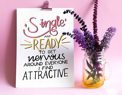 Single and Ready - Lettering
