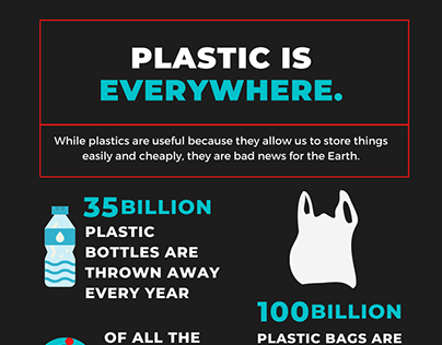 Plastic is Everywhere: "Burst" Infographic