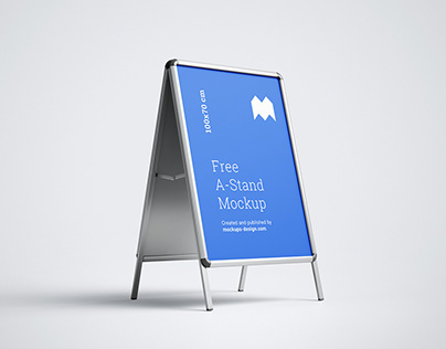 Free A-Stand Mockup