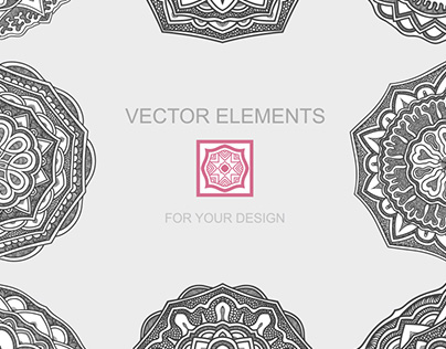 Set of vector elements for design. Graphic illustration