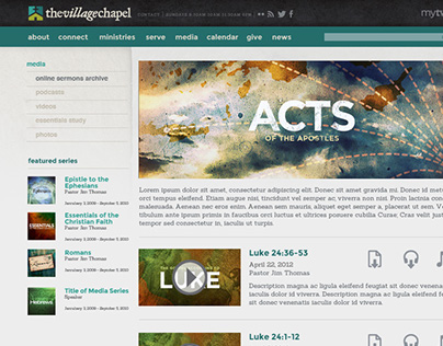 The Village Chapel: Website Redesign