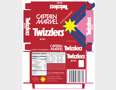 Captain Marvel branded Twizzlers