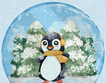 Penguin snowglobe