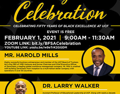 UCF Black Faculty and Staff Event Flyer