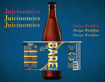 Beer Label Design Workflow - Juicinomics Double IPA