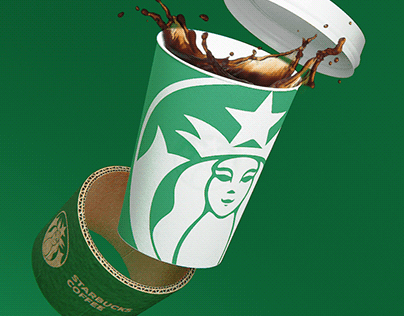Starbucks minimal logo redesign
