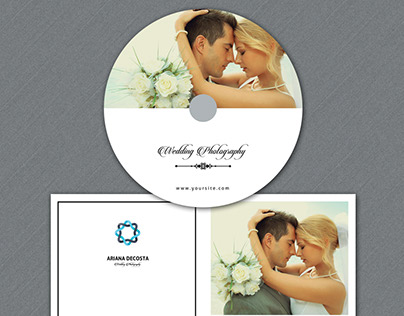 Dvd Disc Label and Cover Template for Photographers