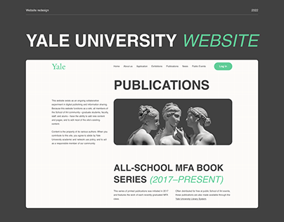 Yale University Website Redesign