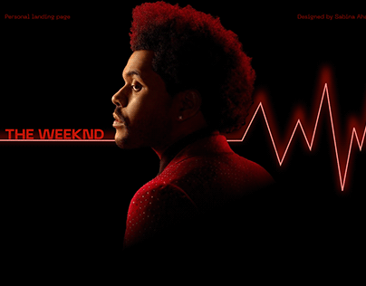 Personal Landing Page. The Weeknd