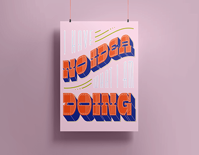 "No Idea" Typographic Poster