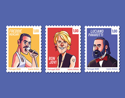 Stamp Collection - Iconic Artists