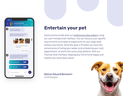 Easy pet-ing - User-friendly chat interface