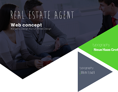 Real estate agent - web concept