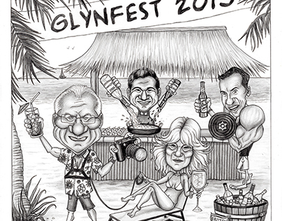 'Glynfest' - Caricature