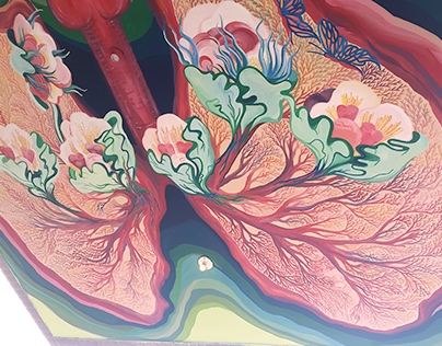 Lungs - Ceiling Mural Taiwan
