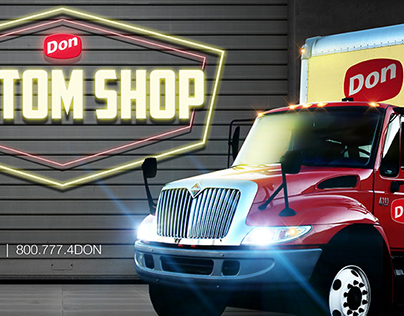 Don Custom Shop Logo and Banner Design