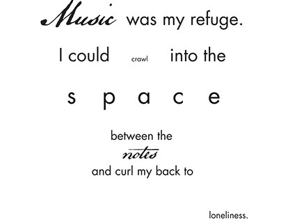 Typography - Music Quote