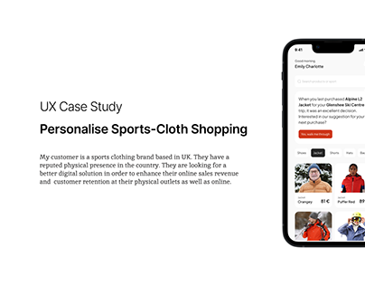 Personalise sports-cloth shopping