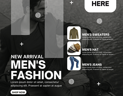 Men's Fashion Sale Instgram Post Tamplate