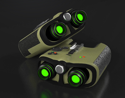 3D Binocular Product Modeling & Animation