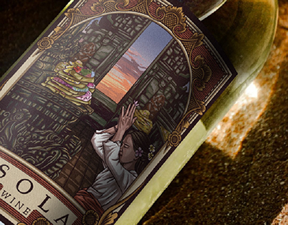 Project thumbnail - Illustration for Isola Wine Label Design Competition
