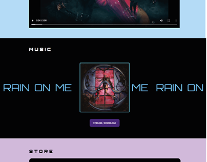Lady gaga "Rain on me" web concept