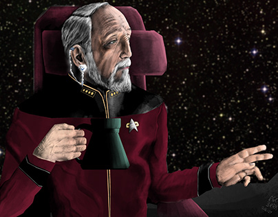 A Bajoran Federation Admiral (Digital Illustration)
