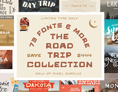 The Road Trip Font Collection