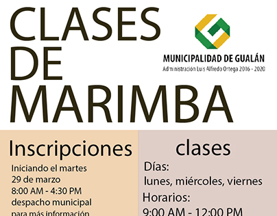 CLASES DE MARIMBA DEL GOBIERNO DE GUATEMALA