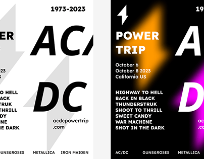Poster for ACDC made in figma