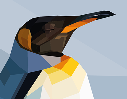 Polygonal graphics.Penguin