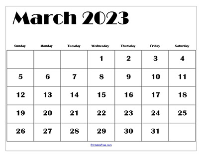 12 + Printable March 2023 Calendar Templates Free