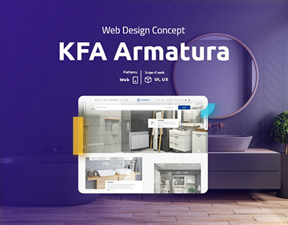 Web Design Concept - KFA Armatura