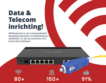 Project thumbnail - Flyer for a Data & Telecom Equipment company