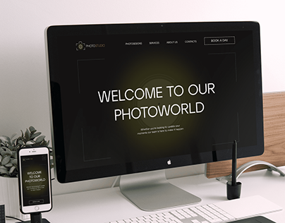 Landing page for photostudio