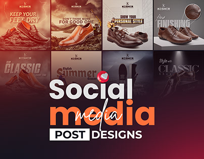 Social Media Post Designs for KOSHER Brand