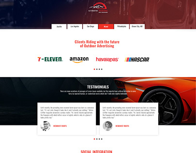 Automotive Homepage Design