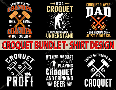 Croquet T-shirt design.