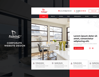Corporate Web-site Design for ProWind LTD
