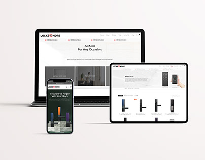 Locks 'N More — Website UI Design | Social Media