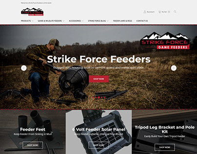 STRIKE FORCE OUTDOORS WEBSITE DESIGN