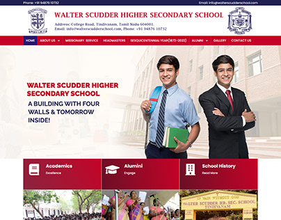 Higher Secondary School Website Design